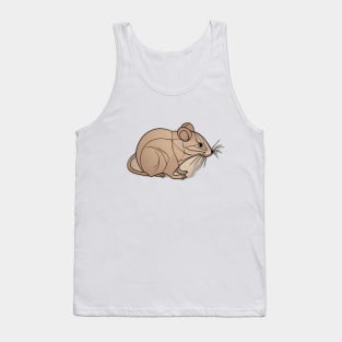 Mouse Brown Shadow Silhouette Anime Style Collection No. 396 Tank Top